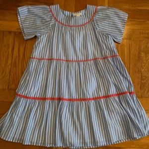 Crewcuts Blue and White Striped Dress Size 8